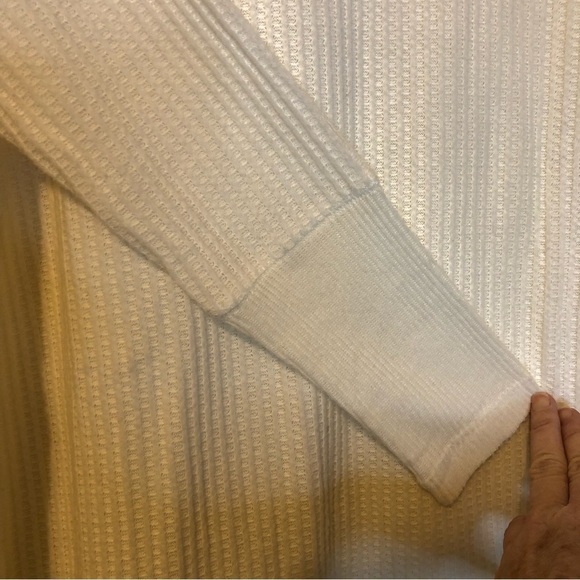 24/7 Maurice’s Womens Soft Wayside Waffle Knot Ecru/Cream Tunic Size Small - Picture 8 of 13